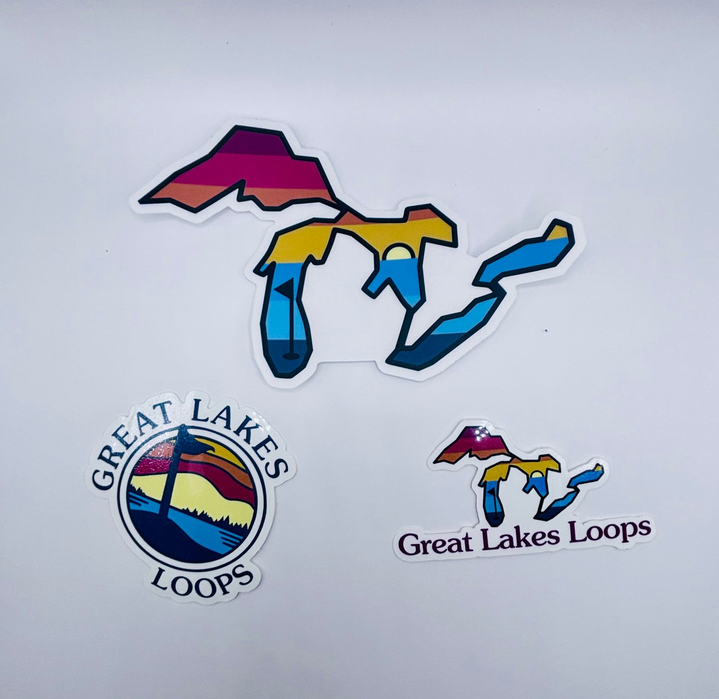 Great Lakes Loop Sticker 3-pack