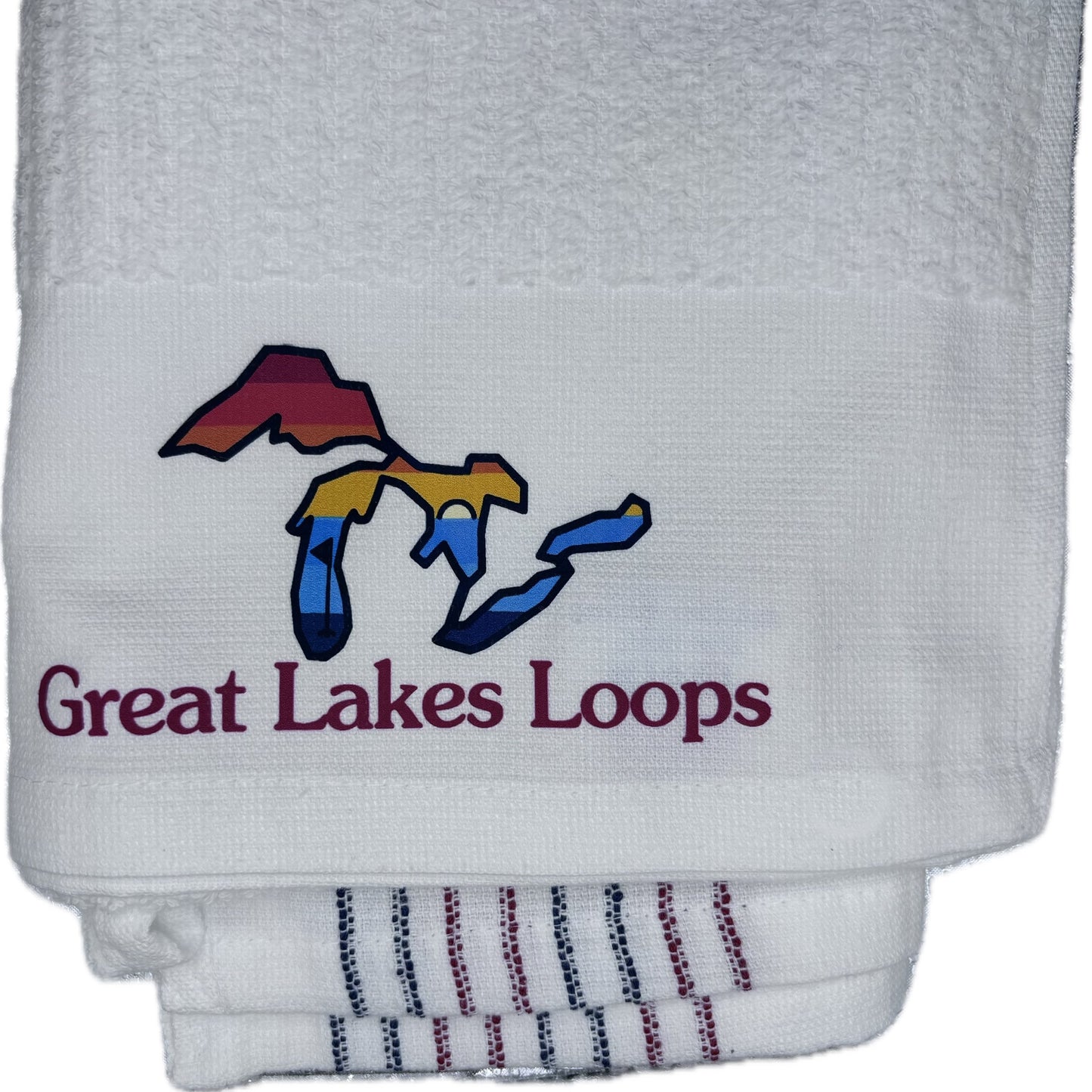 Great Lakes Loops Golf Towel