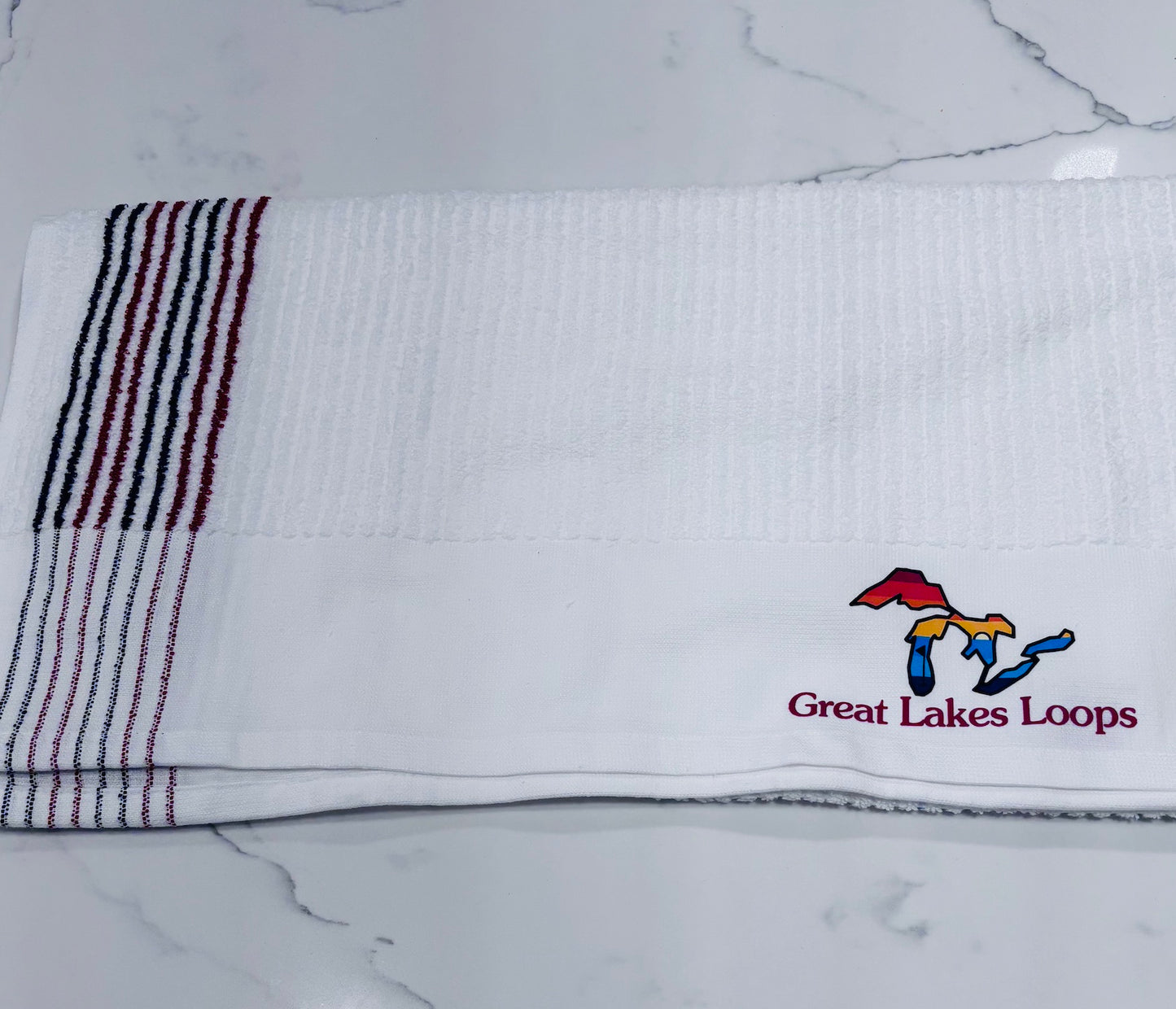 Great Lakes Loops Golf Towel